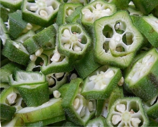 gombo interno il frutto della okra
