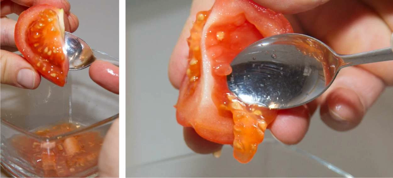 togliere gelatina di semi