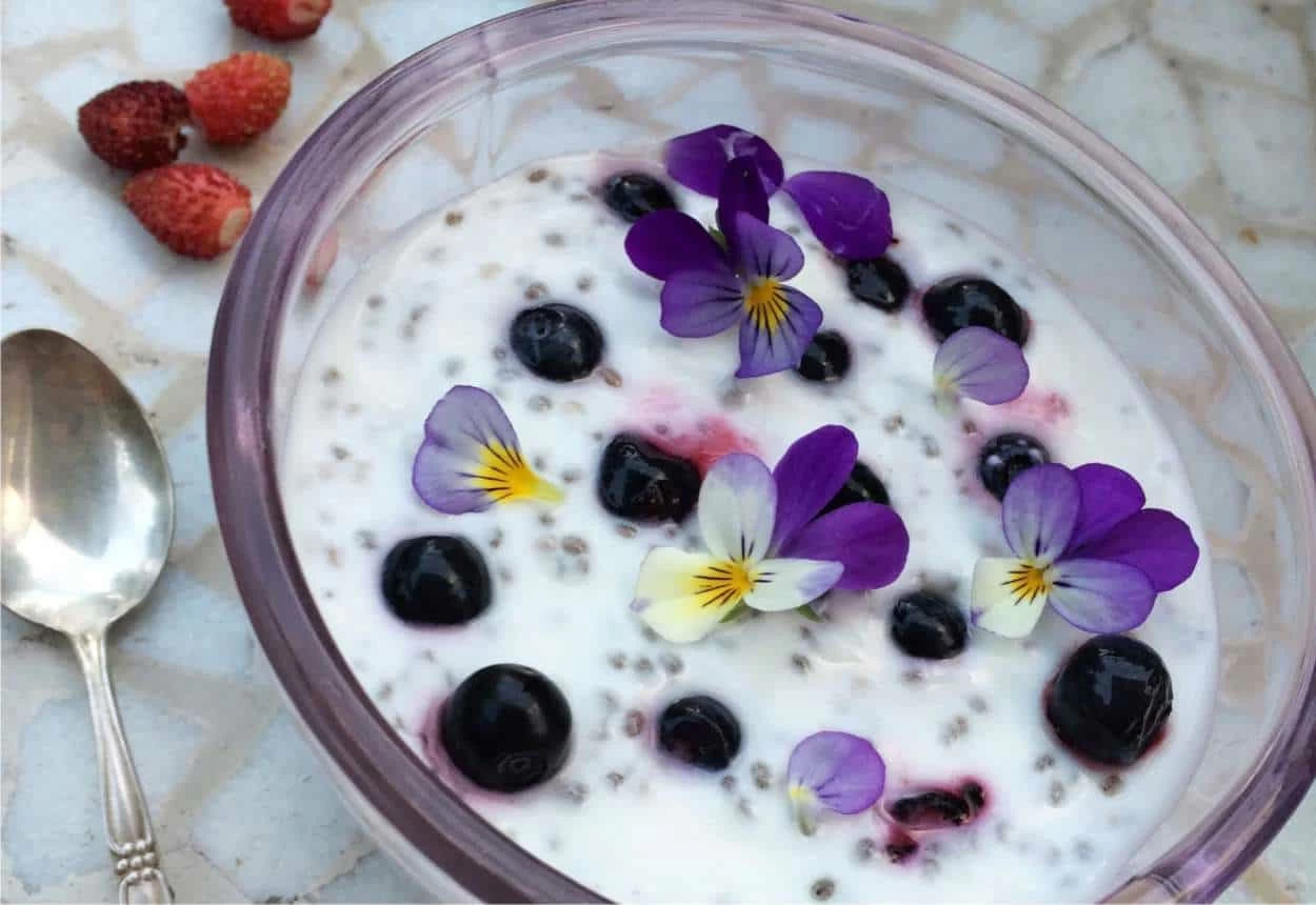 violette nel piatto